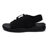 Mens Beach Flat Sandals Peep Toe Black Shoes Walking Sandalias Hombre Verano