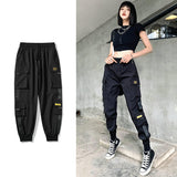Mens Cargo Pants Multi Pocket Harem Pants Streetwear Trousers