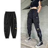 Mens Cargo Pants Multi Pocket Harem Pants Streetwear Trousers