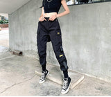 Mens Cargo Pants Multi Pocket Harem Pants Streetwear Trousers