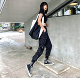 Mens Cargo Pants Multi Pocket Harem Pants Streetwear Trousers