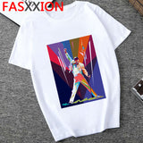 Freddie Mercury T Shirt Men Hip Hop Tshirt The Queen Band Graphic