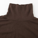 Darlingaga Woman Solid Skinny Turtleneck Long Sleeve Bodysuit Warm Basic