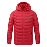 Men Winter Warm Waterproof USB Heating Jacket Thermostat Clothing