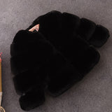 Baby Girls Faux Fur Coat Winter Long Sleeve Warm Kids Snow Jacket