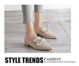 Summer Fashion Striped Slides Butterfly Indoor Flip Flops Plus Size Shoes