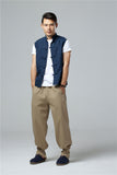 Men's Summer Waistcoat Vintage Breathable Linen Button Down Shirt