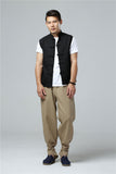 Men's Summer Waistcoat Vintage Breathable Linen Button Down Shirt