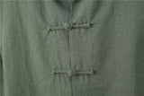 Men's Summer Waistcoat Vintage Breathable Linen Button Down Shirt
