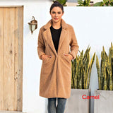 Winter Woman Faux Fur Coat Warm Teddy Jacket
