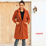 Winter Woman Faux Fur Coat Warm Teddy Jacket