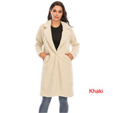 Winter Woman Faux Fur Coat Warm Teddy Jacket