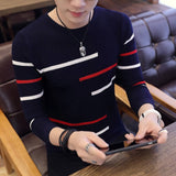 Men Long Sleeve Knitted Sweater Pullovers Coat