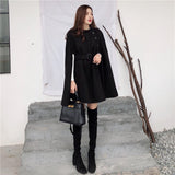 Mid-length High Quality Woolen Shawl Cape Poncho Coat Women Plus Size Cape Coats