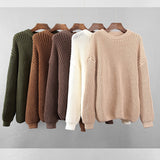 Hirsionsan Loose Elegant Knitted Sweater Oversized