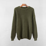 Hirsionsan Loose Elegant Knitted Sweater Oversized