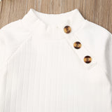 New Fall Autumn Winter 1-6Years Toddler Tops T Shirt Sweatshirts Pants Skirt Outfit Sweet Set