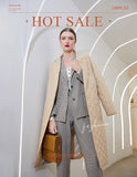 Simplee Fashion female winter windproof jacket sashes parka Long straight coat