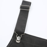 Darlingaga Loose Cargo Jumpsuit Women Suspender Pockets Overalls Pants with Belt