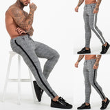 Sweatpants Men Sports Casual Print Bodybuilding Flexible Waist Long Pants