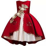 Princess Dress for Baby Girl Flower Elegant Winter Party Dress