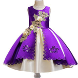 Princess Dress for Baby Girl Flower Elegant Winter Party Dress