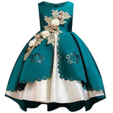 Princess Dress for Baby Girl Flower Elegant Winter Party Dress