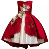 Princess Dress for Baby Girl Flower Elegant Winter Party Dress