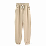 Aachoae Solid Casual Tracksuit Women Sports 2 Pieces Set