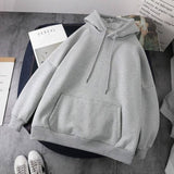 Jacket solid color hoodies imitation lamb wool korean
