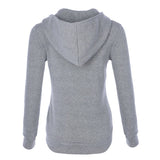 Women Long Sleeve Jackets Zipper Warm Hoodies Jumper Overcoat