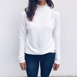 Ruffles Sexy Lace Patchwork Sweater O-Neck Long Sleeve