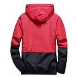 Men's Hip Hop Jacket Windbreaker Hooded Casual Retro Vintage Streetwear