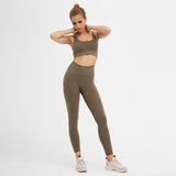 Women Sports Workout Clothes Tracksuit Sports Bra Leggings Set