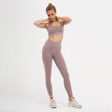 Women Sports Workout Clothes Tracksuit Sports Bra Leggings Set