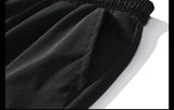 Men's Side Pockets Cargo Harem Pants Ribbons Black Hip Hop