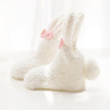 Coral Fleece Baby Girls Socks Newborn Soft Cute Rabbit Baby Socks