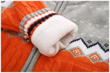Children Kids Knitted Sweaters for boys Cardigan Thick Jacket