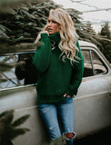 Women Turtleneck Sweaters Winter Pull Jumpers sweater
