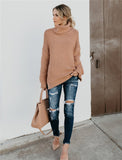Women Turtleneck Sweaters Winter Pull Jumpers sweater