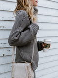 Women Turtleneck Sweaters Winter Pull Jumpers sweater