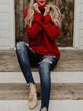 Women Turtleneck Sweaters Winter Pull Jumpers sweater