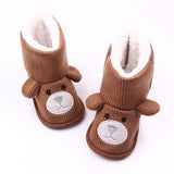 Winter Boots Infant Newborn Cute Cartoon Bear Shoes First Walkers Super Keep Warm Snowfield