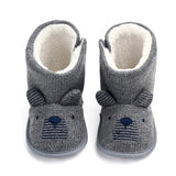 Winter Boots Infant Newborn Cute Cartoon Bear Shoes First Walkers Super Keep Warm Snowfield