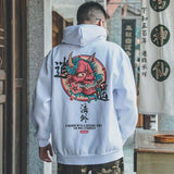 Men Cool Hip Hop Hoodies Japanese Casual Sweatshirts