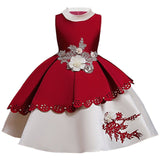 Princess Dress for Baby Girl Flower Elegant Winter Party Dress