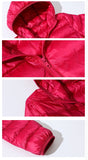 White Duck Down Warm Coat Ultralight Jacket Windproof
