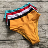 High Waist Bikini Bottom Shorts Elactic Swimwear Bottoms