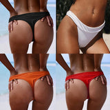 High Waist Bikini Bottom Shorts Elactic Swimwear Bottoms