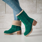 Winter Fur Snow Boots Warm wool booties Ankle Boot